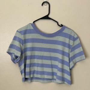 Urban Outfitters Striped Cropped Tee